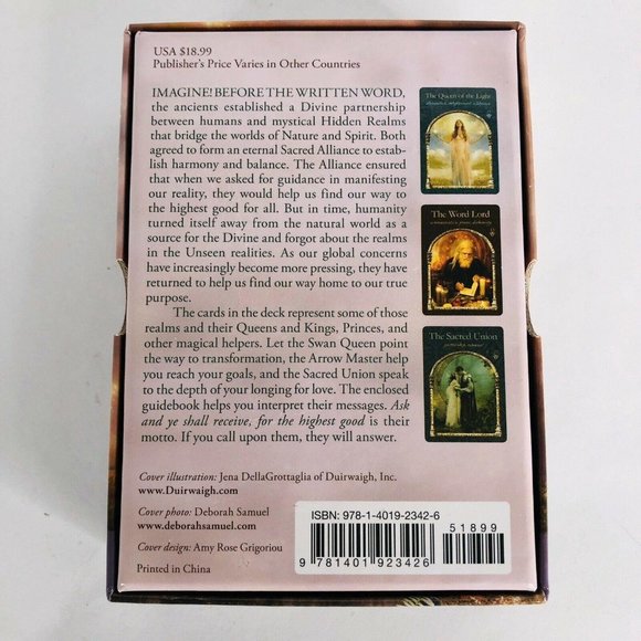Oracle Cards Wisdom of the Hidden Realms Colette Baron Reid Card Guidebook Tarot - Picture 8 of 9
